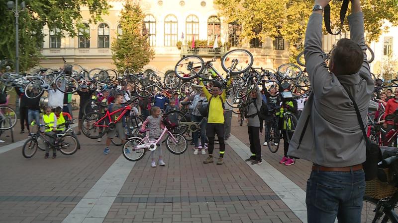 Critical Mass: felhívták a kerékpárosokra a figyelmet Fotó: Ujházi György
